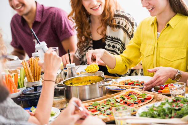 istock Friends eating vegetarian breakfast 858426760