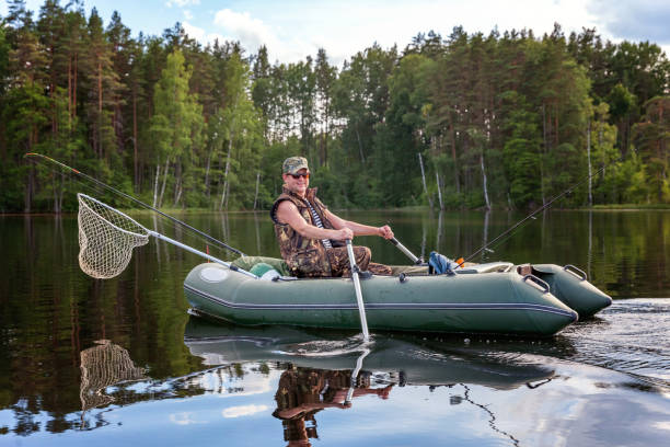 istock A fisherman in a boat 858427050