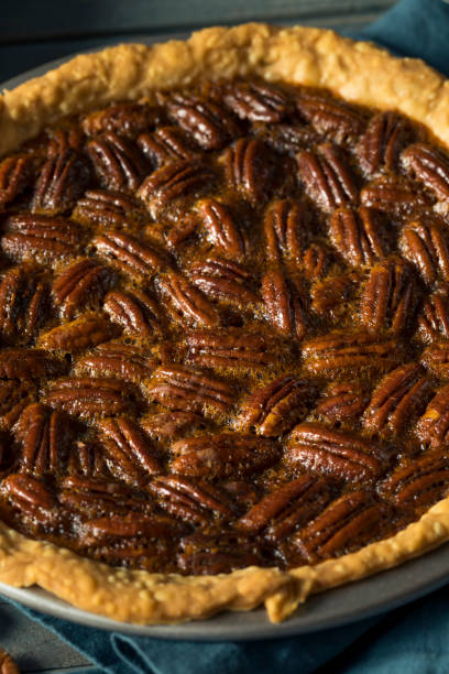 istock Sweet Homemade Crunchy Pecan Pie 858444916