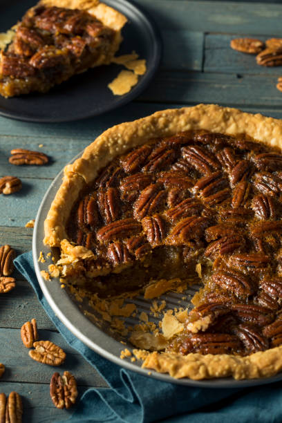 istock Sweet Homemade Crunchy Pecan Pie 858448832