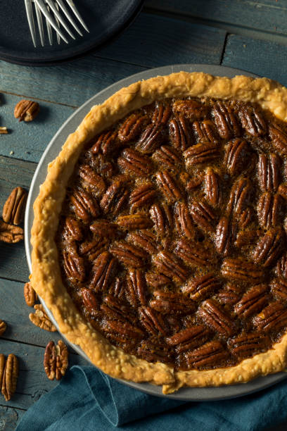 istock Sweet Homemade Crunchy Pecan Pie 858448976