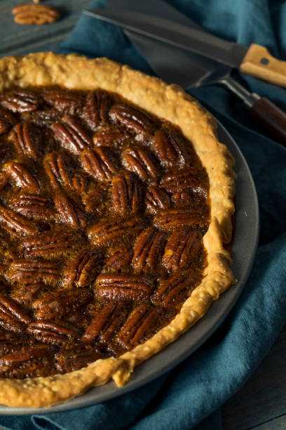 istock Sweet Homemade Crunchy Pecan Pie 858449470
