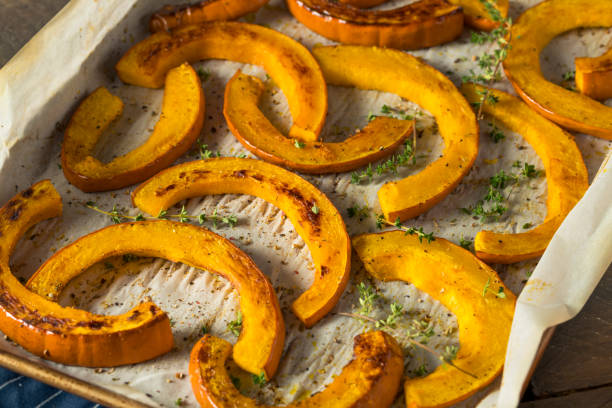 istock Sweet Homemade Roasted Pumpkin Slices 858452036