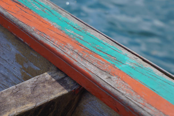 surface of wooden boat