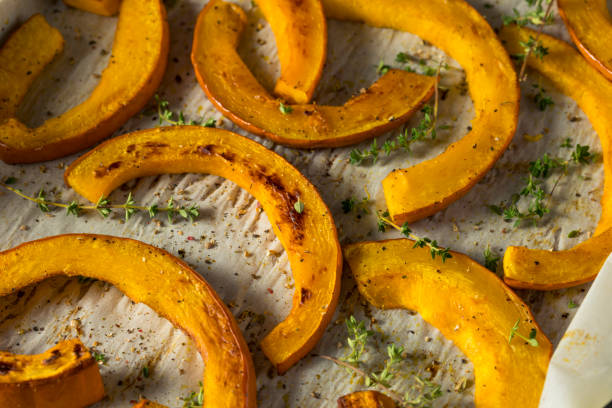 istock Sweet Homemade Roasted Pumpkin Slices 858459530