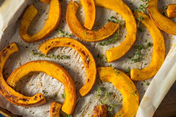 istock Sweet Homemade Roasted Pumpkin Slices 858459654