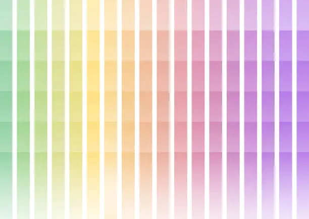 Vector illustration of pastel rainbow pixel bar abstract background