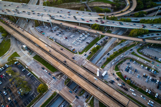istock Houston Texas Rush hour transportation stuck in traffic on the highway 858466262