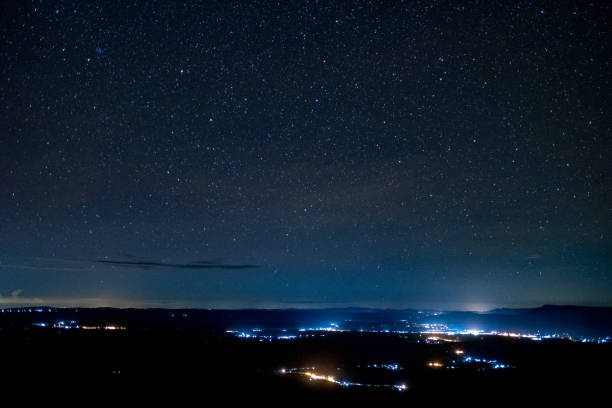 istock milky way galaxy, Long exposure photograph, with grain. 858475780