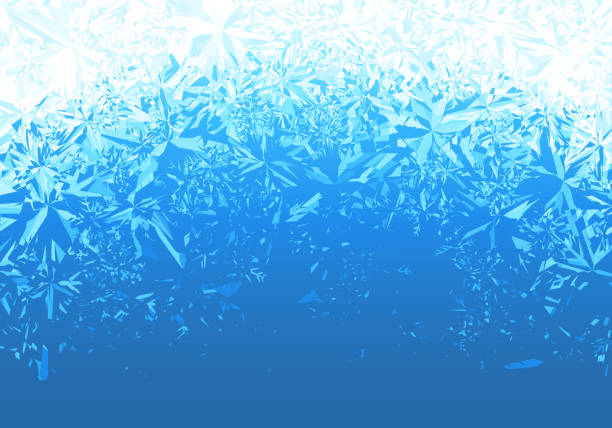 lodowe matowe tło - frost pattern stock illustrations