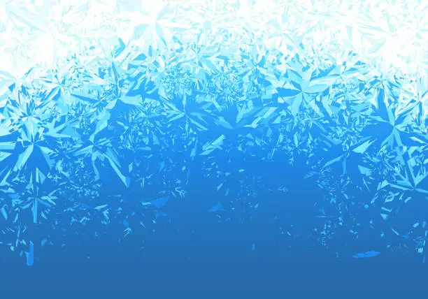 Vector illustration of Ice frosted background