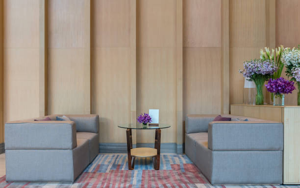 Lobby area of a hotel, office. Interior design concept
