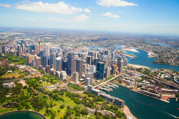 istock Aerial view of Sydney, Austarlia 858486526