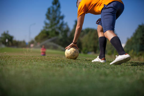 istock FootGolf Athlete before kicking Soccer Ball 858486638