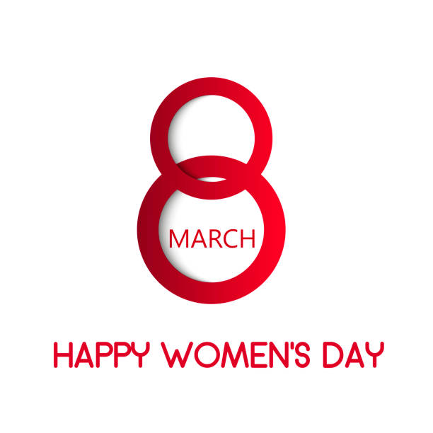 istock 8 march holiday card. Card for Women's day. Vector 858492360