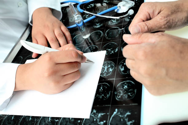 istock Senior patient at doctor's visit 858504458