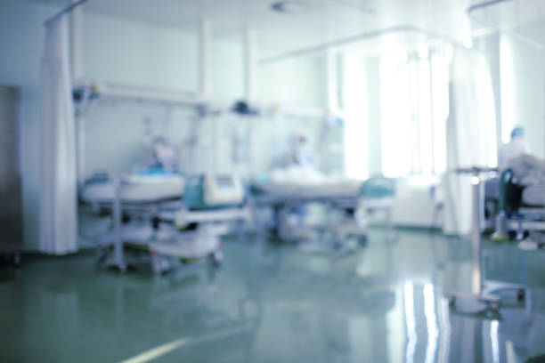 Intensive care unit, defocused background Intensive care unit, defocused background. hospital room stock pictures, royalty-free photos & images