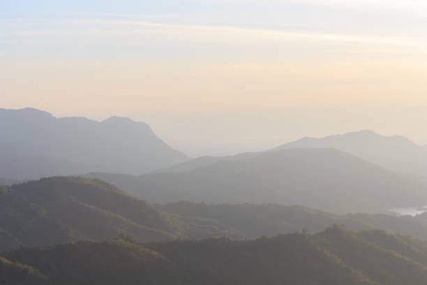 istock Beautiful morning on mountain. 858506872