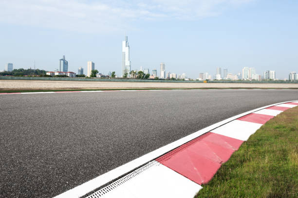 istock empty asphalt road with cityscape of modern city 858507242