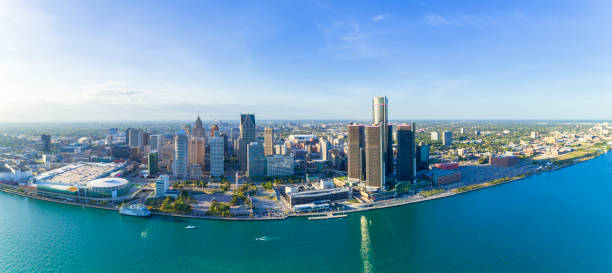 istock Detroit Aerial Panorama 858511222