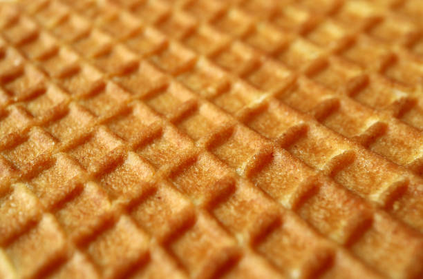 istock Closed up texture of Dutch traditional sweets, Stroopwafel with selective focus for background and banner 858511290