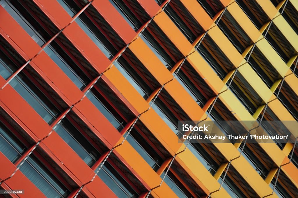 "Colorful Abstract" Amazing Architecute Colorful abstract of building exterior Abstract Stock Photo