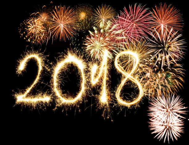 istock 2018 sparkling new year with some fireworks 858523354