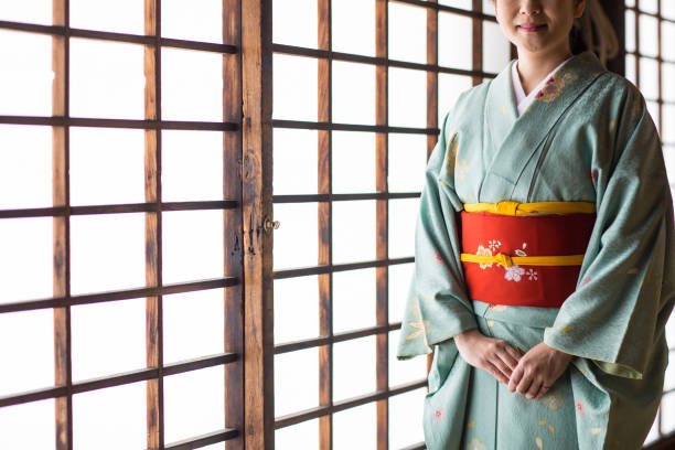 istock Kimono lady at Hyakumanben Chionji Temple 858534272