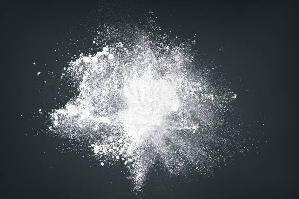 istock Abstract design of white powder snow cloud 858538170