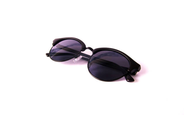 istock women round sunglasses isolated on white 858538564