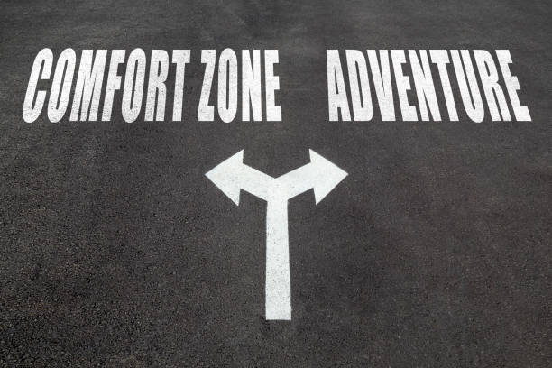 istock Comfort zone vs adventure choice concept 858545756