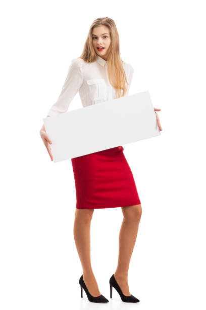 The girl with the paper stock photo