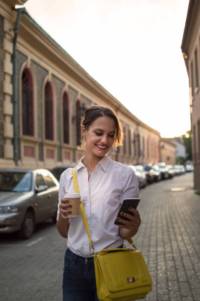 istock Business woman in town 858553182