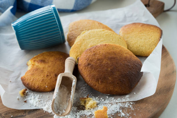 istock homemade typical Dutch food from the oven, called eierkoek , with blue mug 858553406