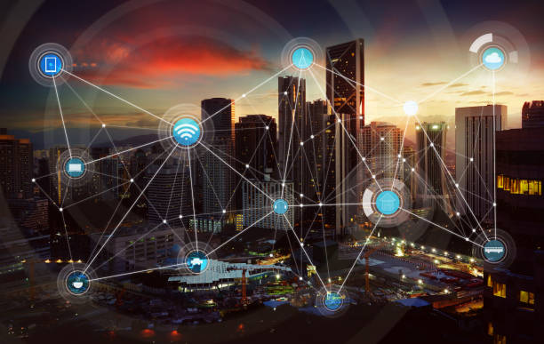 istock smart city and wireless communication network, abstract image visual, internet of things 858565070