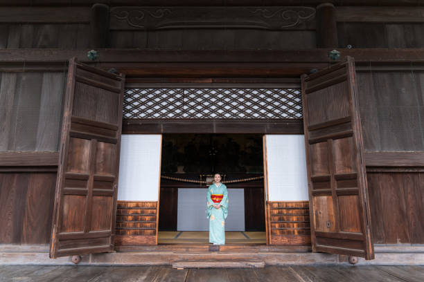 Kioto, Japan, 21st September 2019. View from the outside of the Sanmon gate, a building included in the Kennin-Ji Temple complex, which is the oldest Zen temple in Kyoto