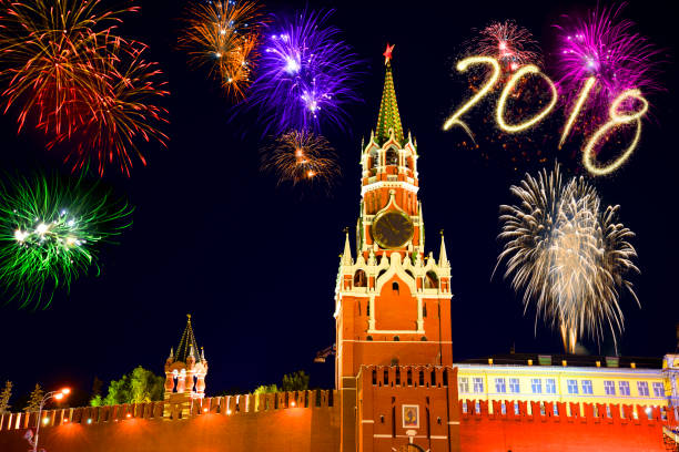 istock New year 2018 fireworks over Moscow 858569250