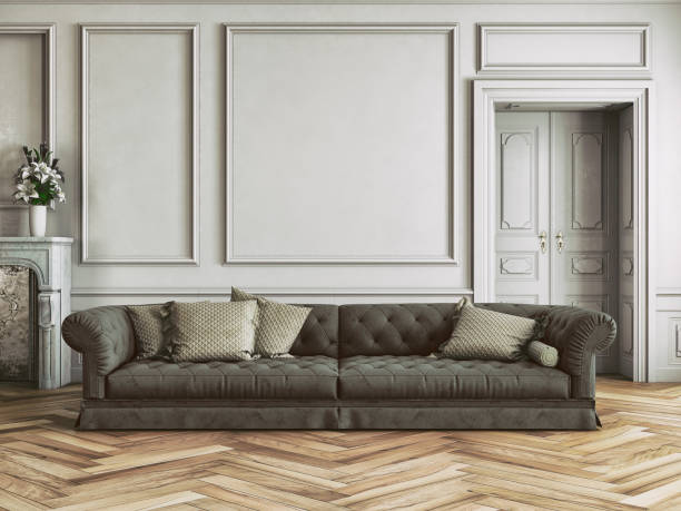 istock Living room with sofa, decoration and copy space 858572682