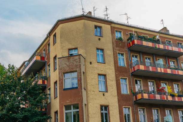 istock old gdr plattenbau building with grudge facade 858579534