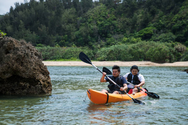 istock Sea kayaking in Okinawa 858584042
