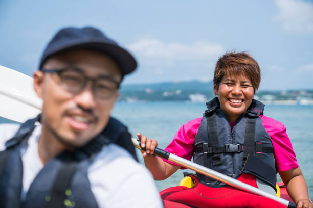 istock Sea kayaking in Okinawa 858584212