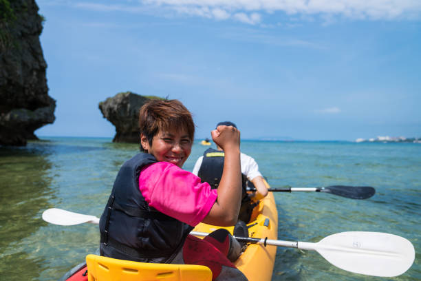 istock Sea kayaking in Okinawa 858584238