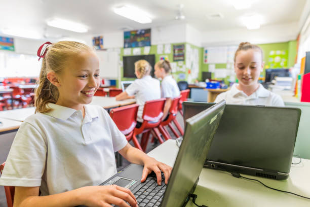 Student In Un Form Using Computer Images 60+ High School Student Uniform Australia Stock Photos, Pictures ...