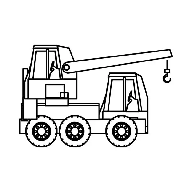 Vector illustration of cane truck icon