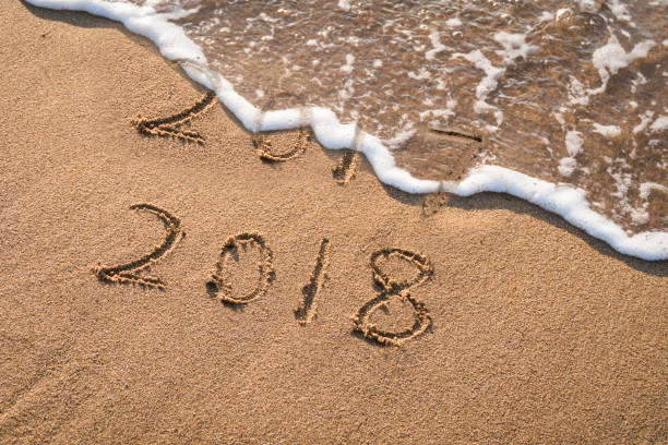 istock New Year 2018 replace 2017 on sea beach summer 858600212