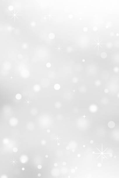 istock Glittery lights silver abstract Christmas background 858607960