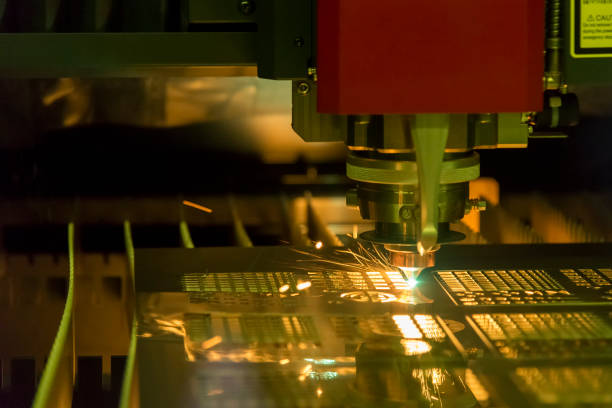 istock The fiber  laser cutting machine 858614376
