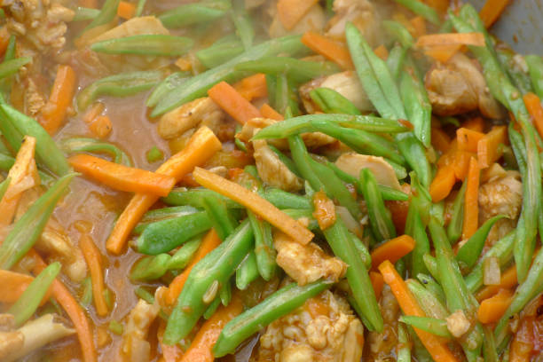 istock Tibatan dish with beans carrot and chicken 858618146