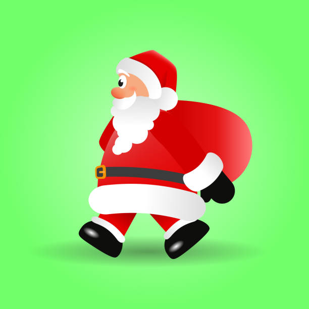 istock Christmas vector illustration of Santa Claus. 858623472
