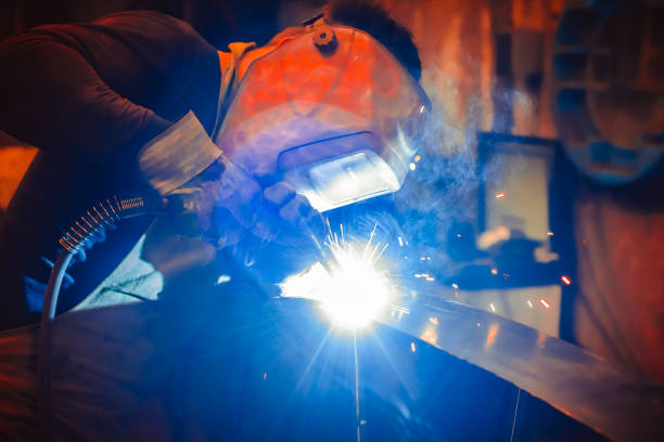 istock Metal Welding with sparks and smoke 858627072